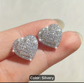 All DAT silver diamond earrings